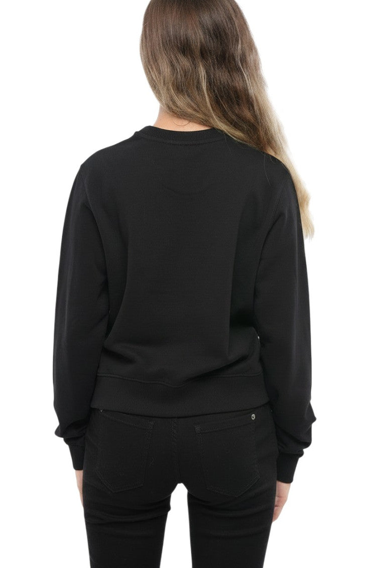 Black Logo Crew Neck Sweatshirt 2