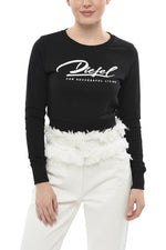 Black Logo Crew Neck Sweatshirt 1