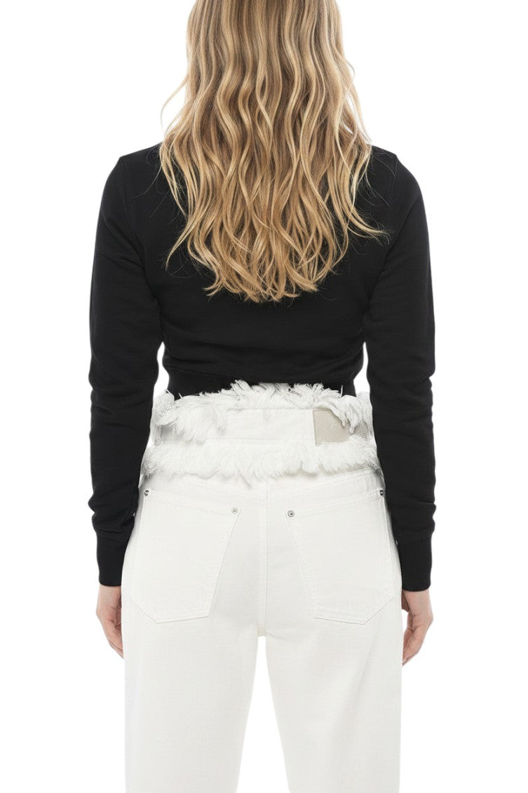 Black Logo Crew Neck Sweatshirt 2