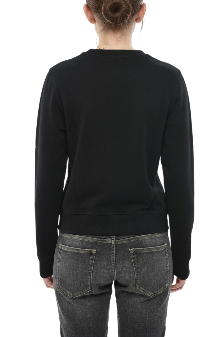 Black Logo Crew Neck Sweatshirt 2