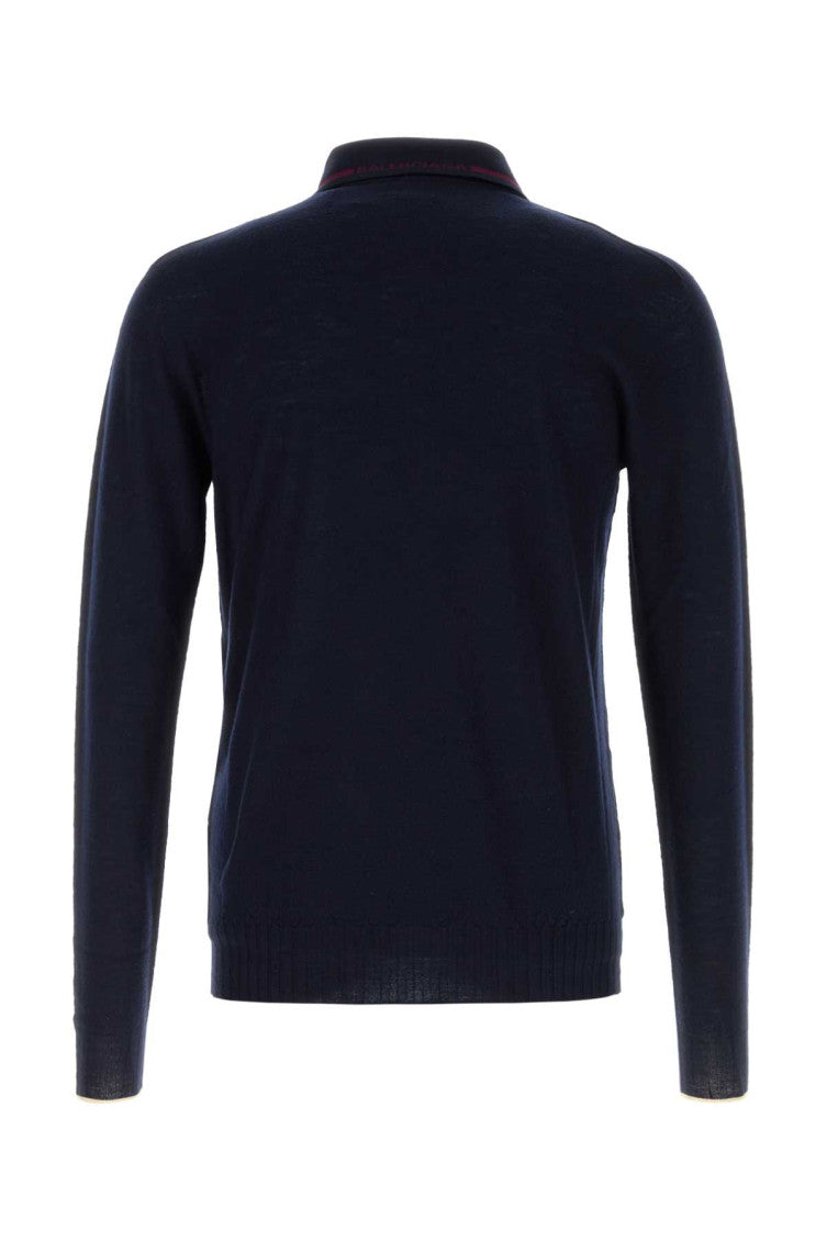 Navy Blue Solid Polo 2