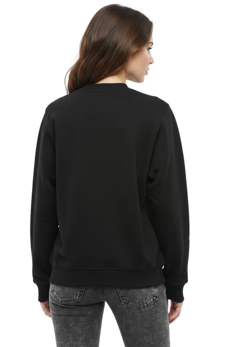 Black Logo Crew Neck Sweatshirt 2