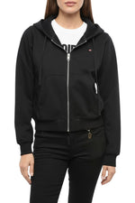 Black Solid Hood Sweatshirt 1
