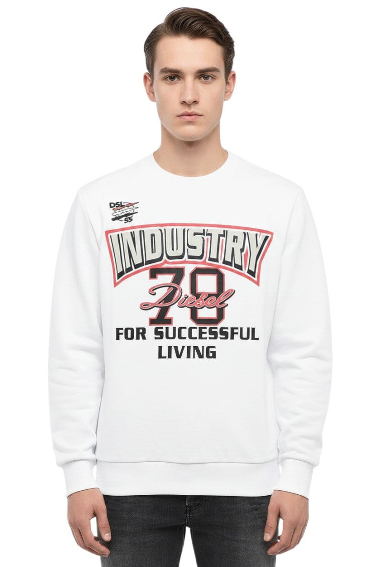 White Crew Neck Sweatshirt 1