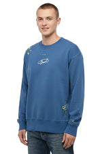 Blue Crew Neck Sweatshirt 1