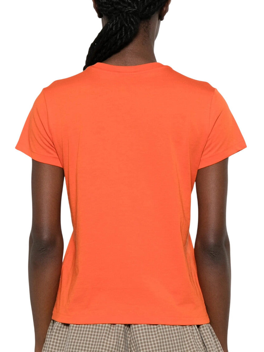 Orange Logo Crew Neck T-Shirt 3