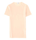 Beige Solid Round Neck T-Shirt 1