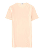 Beige Solid Round Neck T-Shirt 1