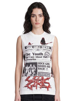 White Graphic Crew Neck T-Shirt 1