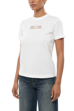 White Logo Crew Neck T-Shirt 1