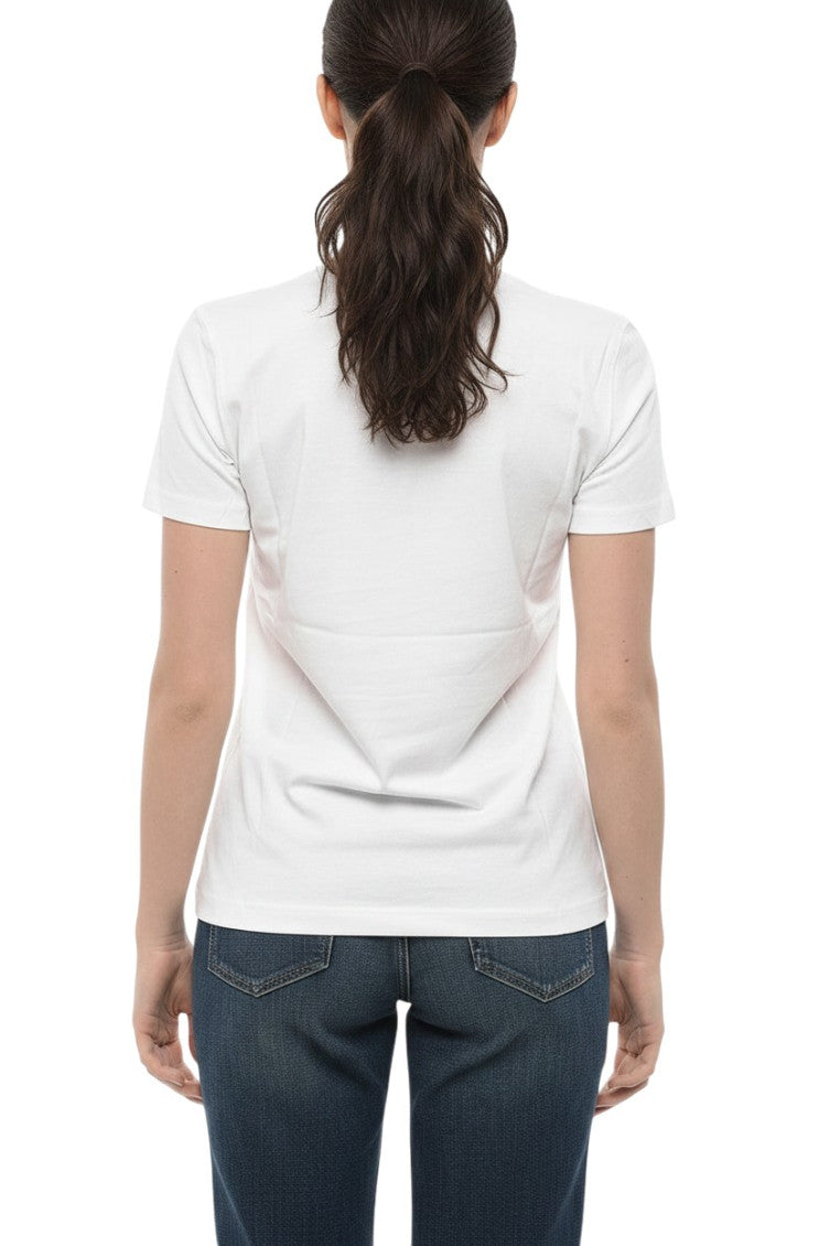 White Logo Crew Neck T-Shirt 2