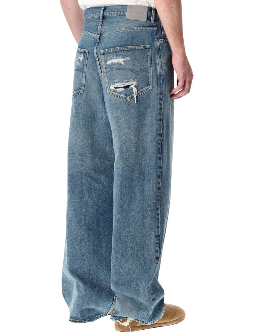 Blue Mid Rise Jeans 2