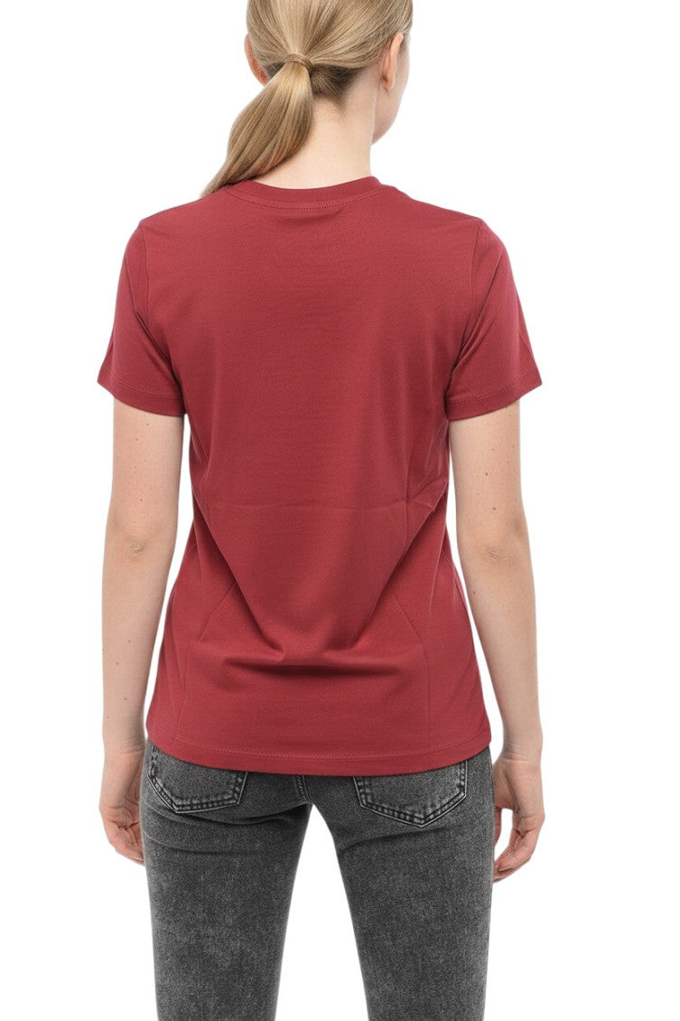 Maroon Logo Crew Neck T-Shirt 2