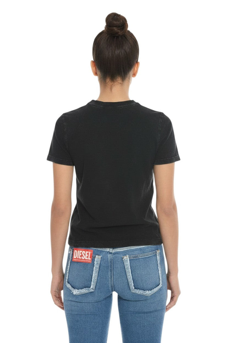 Black Logo Crew Neck T-Shirt 2