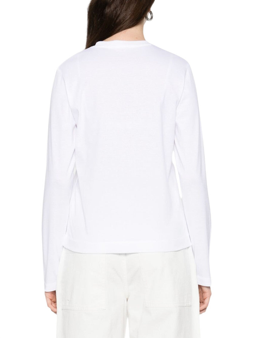 White Crew Neck T-Shirt 2