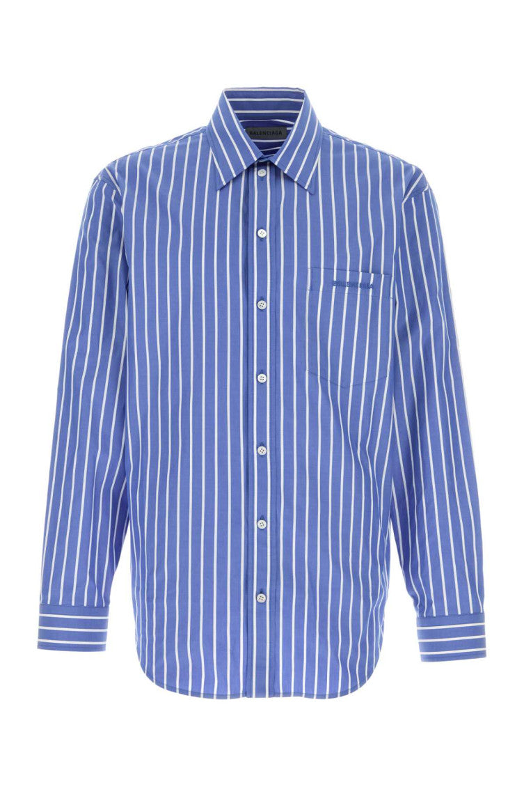 Blue Regular Stripes Shirt 1