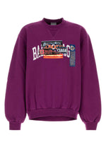 Purple Crew Neck Sweatshirt 1