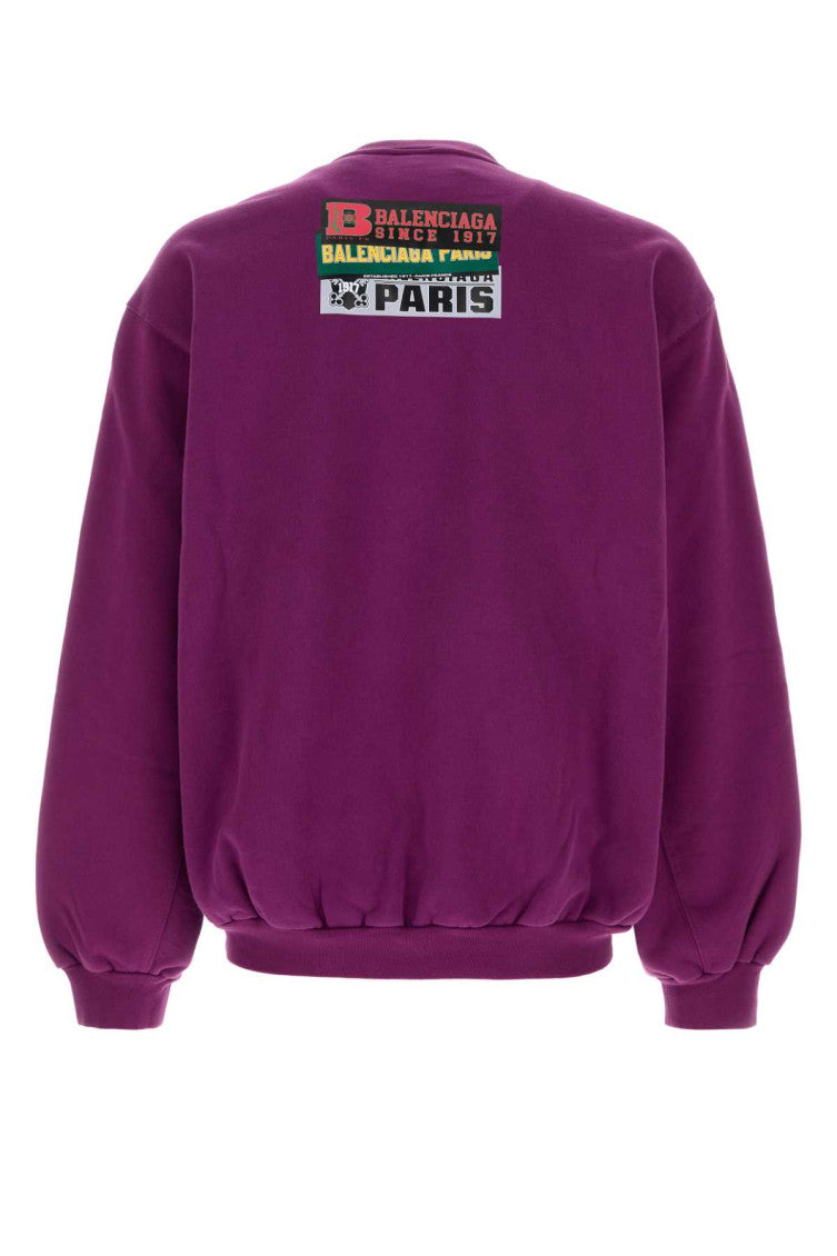 Purple Crew Neck Sweatshirt 2