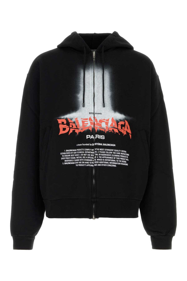 Black Graphic Hoodie 1