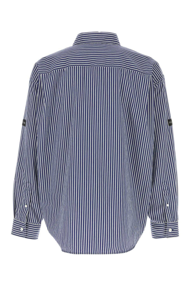 Blue Oversized Stripes Shirt 2