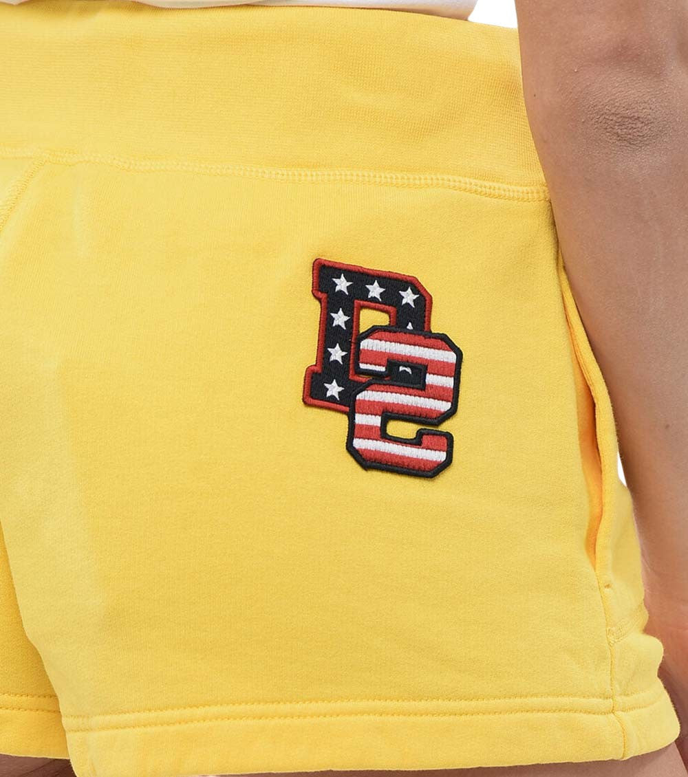 Yellow Solid Shorts 3