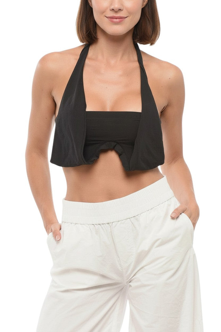 Black Halter Neck Top 1