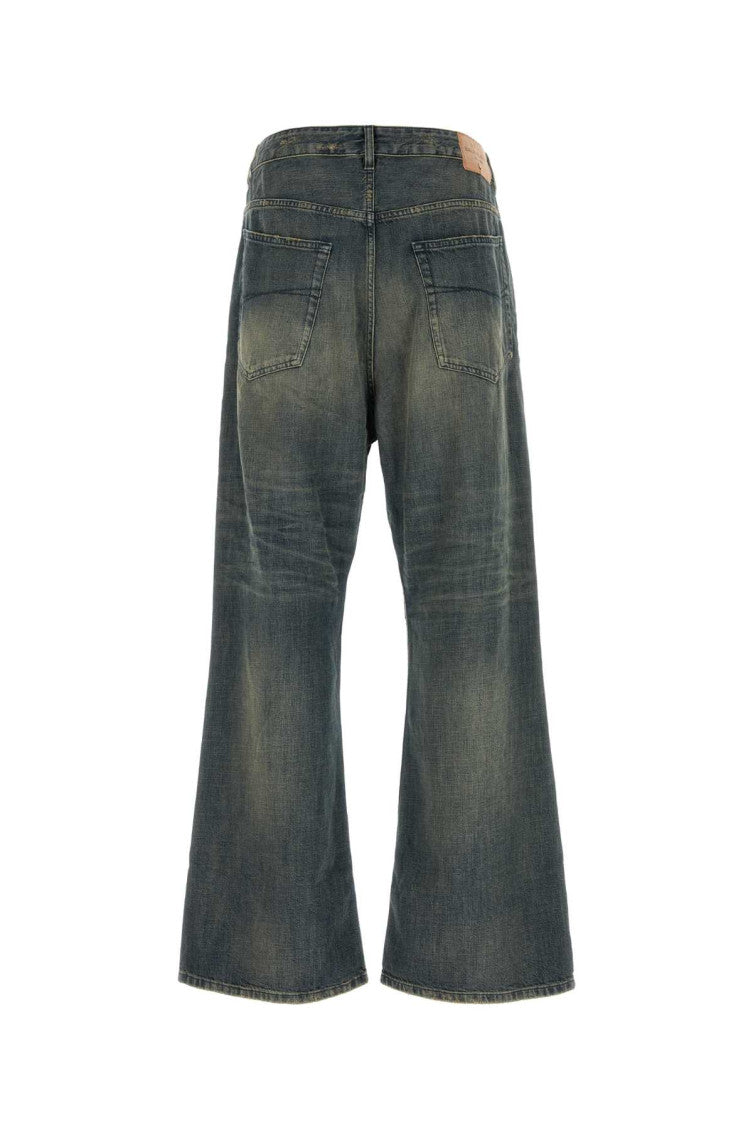 Blue Mid Rise Jeans 2