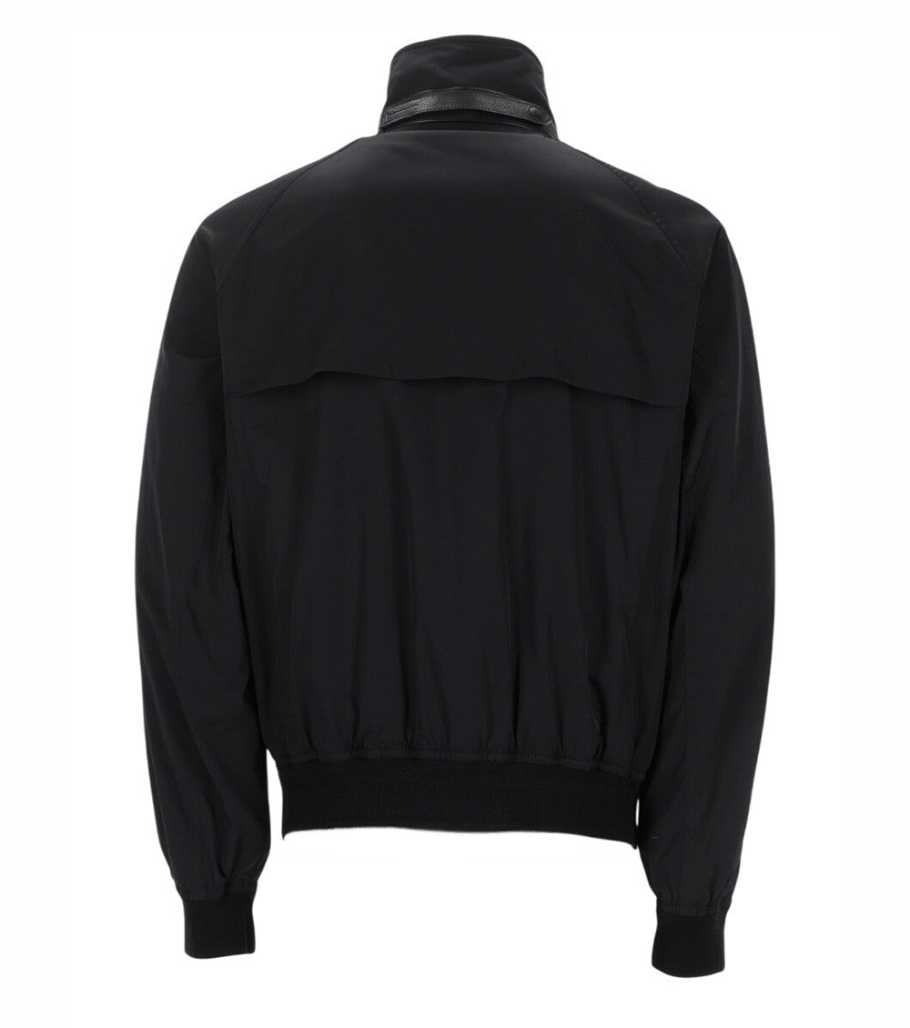 Black Mock Collar Jacket 2