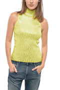 Yellow Logo Turtle Neck Top 1
