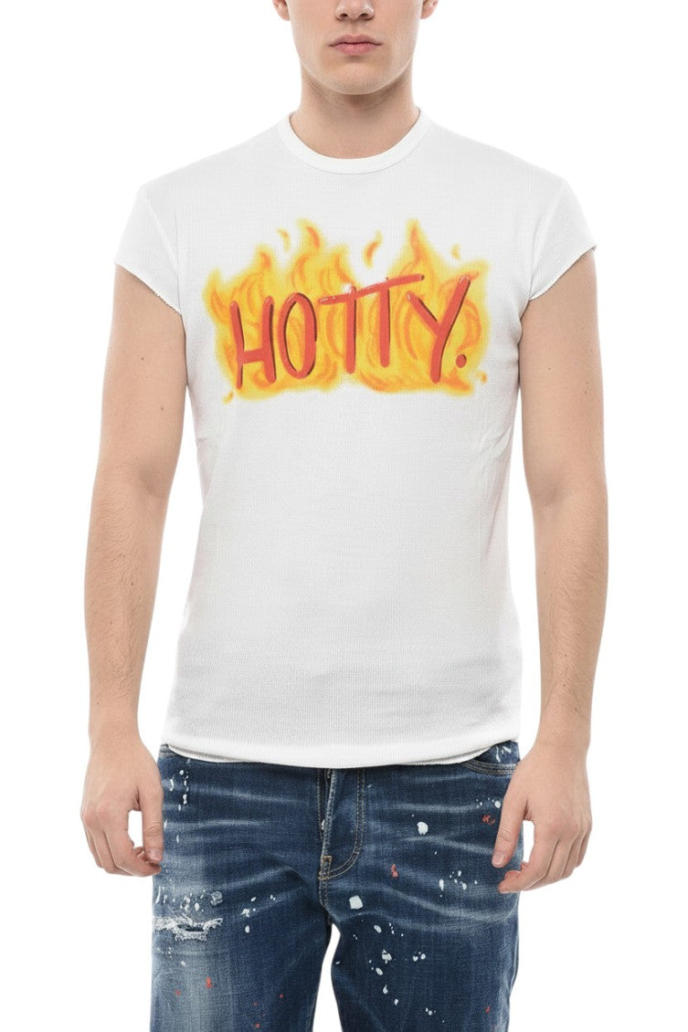 White Crew Neck T-Shirt 1