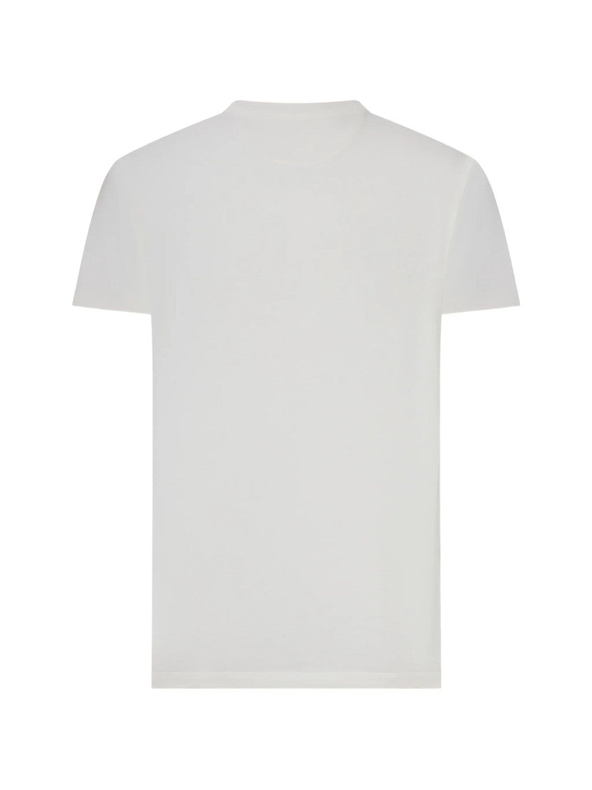 White Crew Neck T-Shirt 2