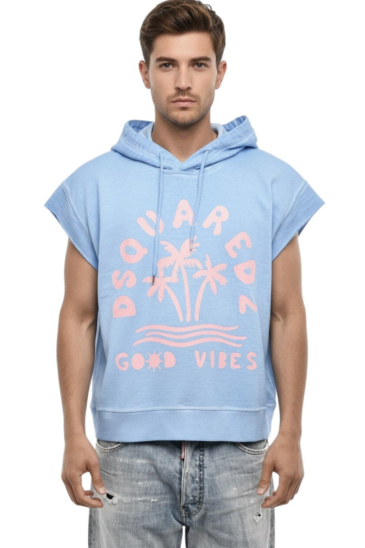 Light Blue Graphic Hoodie 1