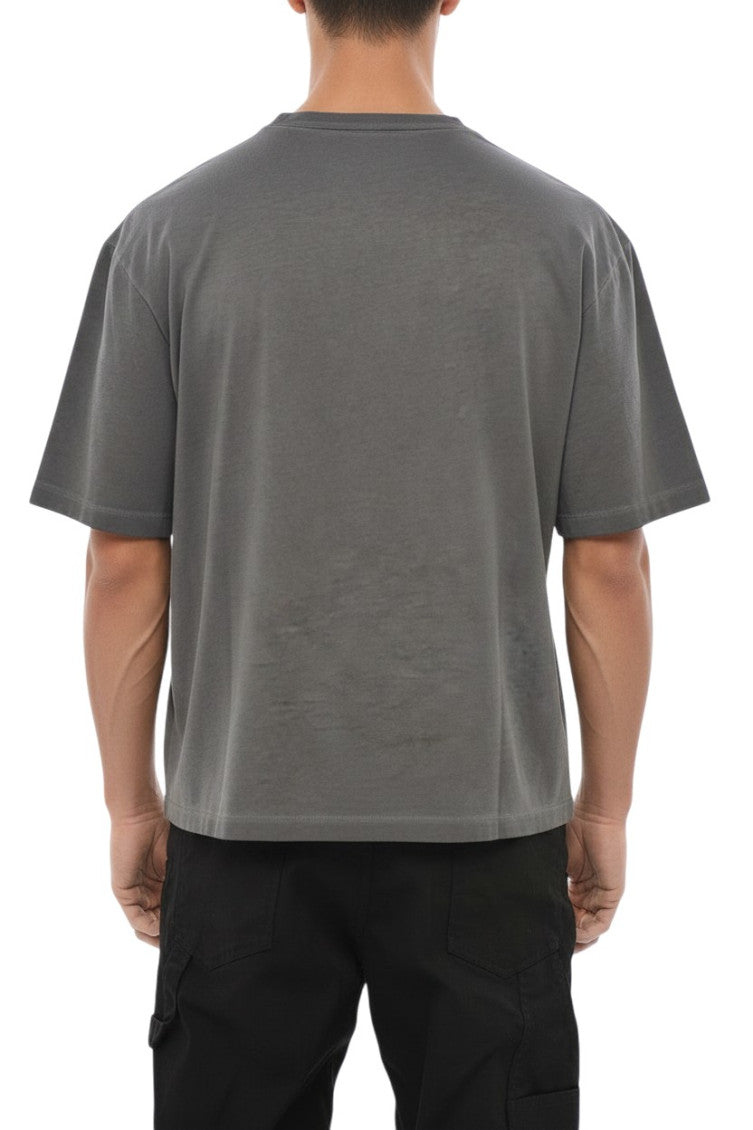 Grey Crew Neck T-Shirt 2