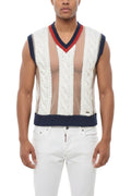 Off White Sleeveless Sweater 1