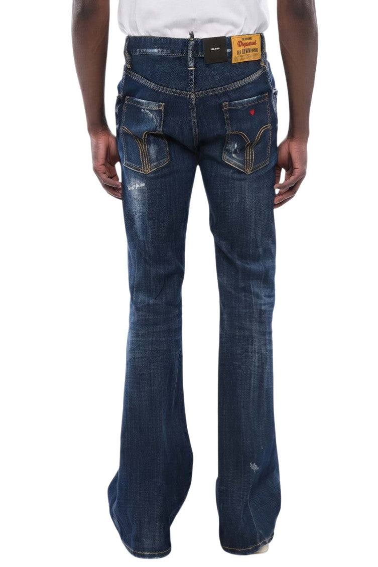 Blue Mid Rise Jeans 2