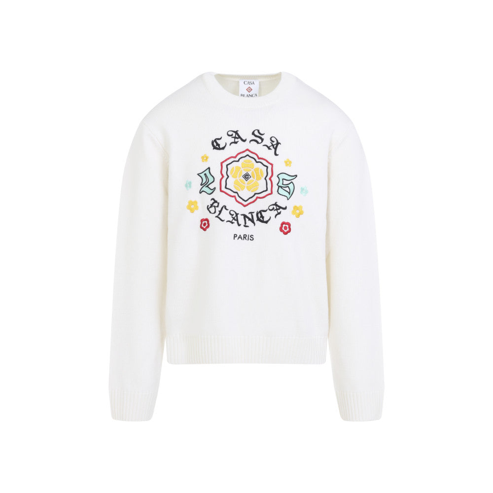 White Logo Sweater 1