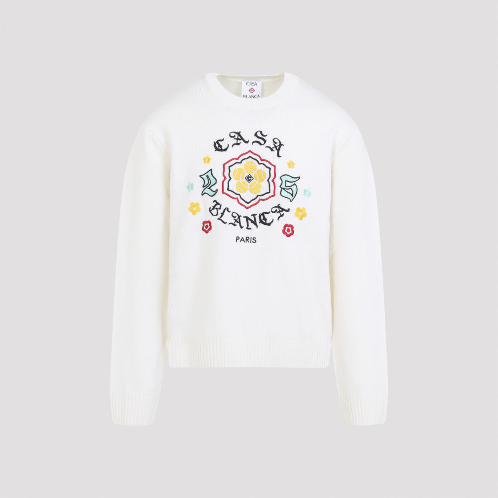 White Logo Sweater 2