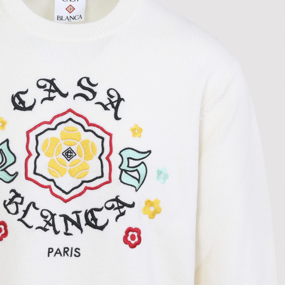 White Logo Sweater 5