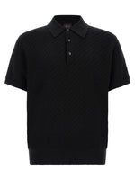 Black Textured Polo 1