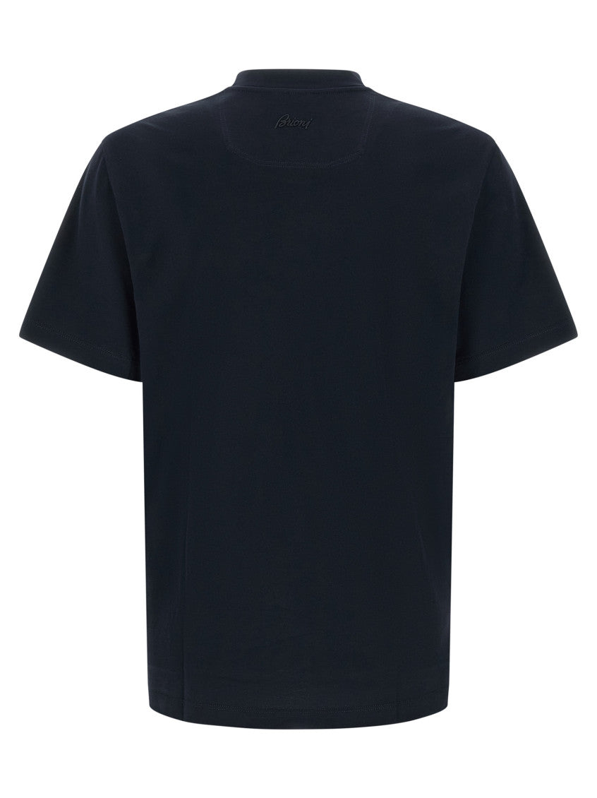 Blue Crew Neck T-Shirt 2