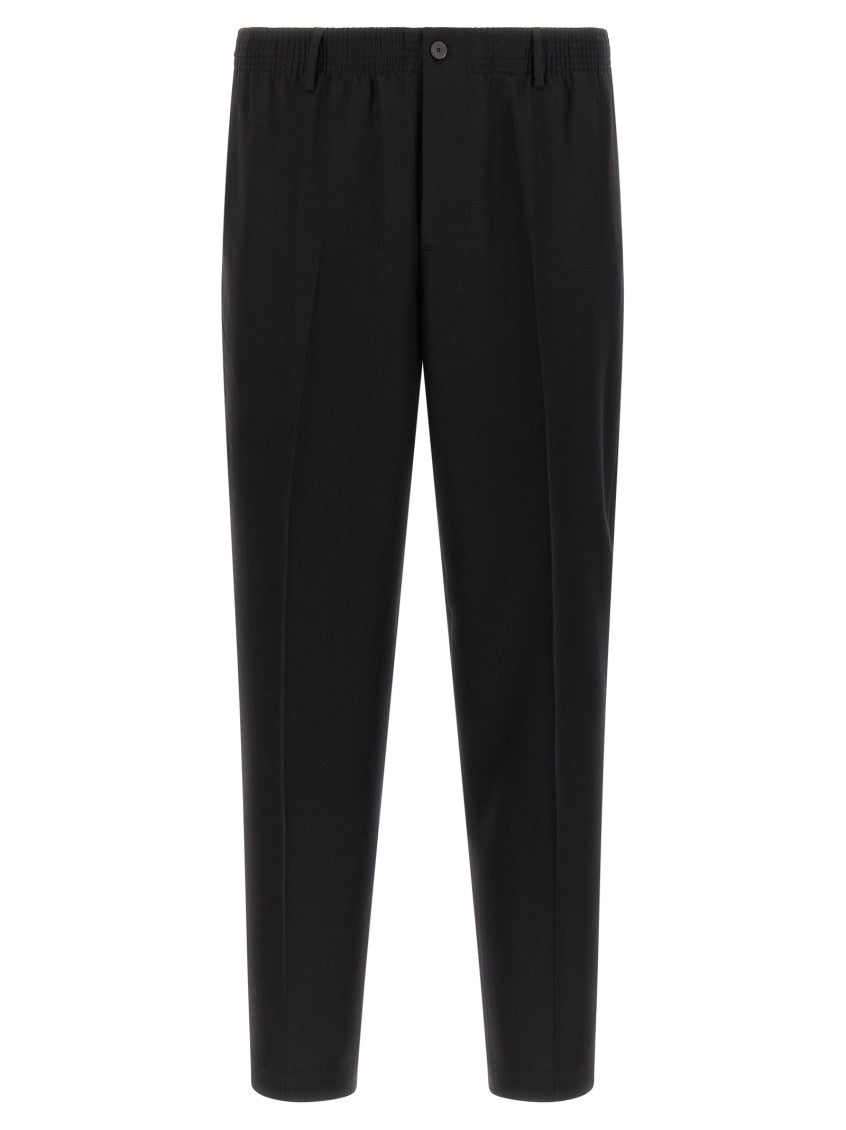 Black Relaxed Tapered Pants 1