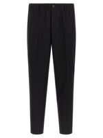 Black Relaxed Tapered Pants 1