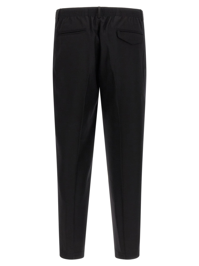 Black Relaxed Tapered Pants 2