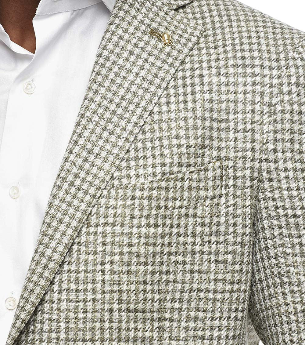 Green Notched Lapel Blazer 4