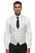 Grey Textured Waistcoat 1