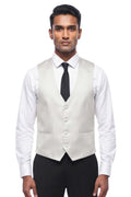 Grey Textured Waistcoat 1