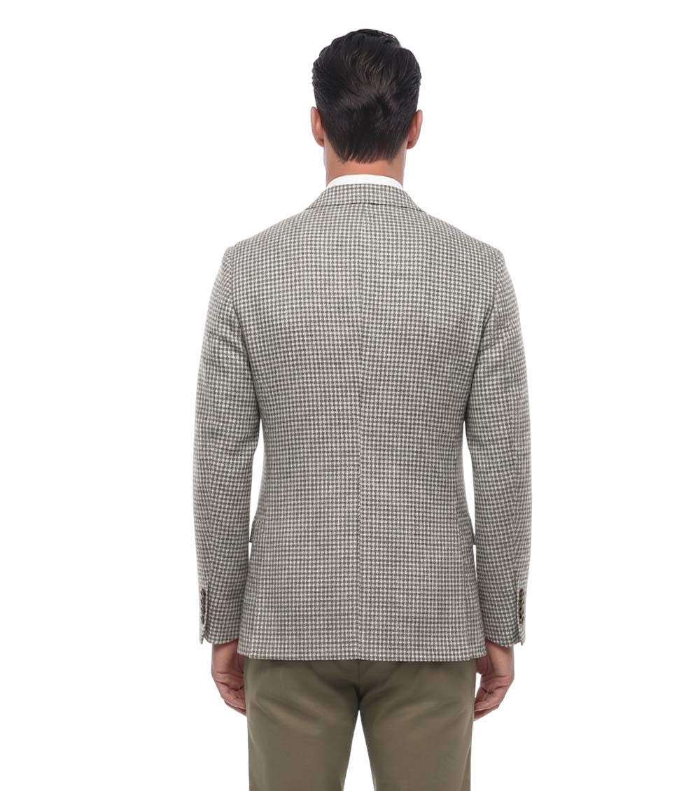 Green Notched Lapel Blazer 2