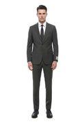 Charcoal Grey Notched Lapel Suit 1
