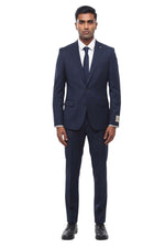 Navy Blue Stripes Suit 1