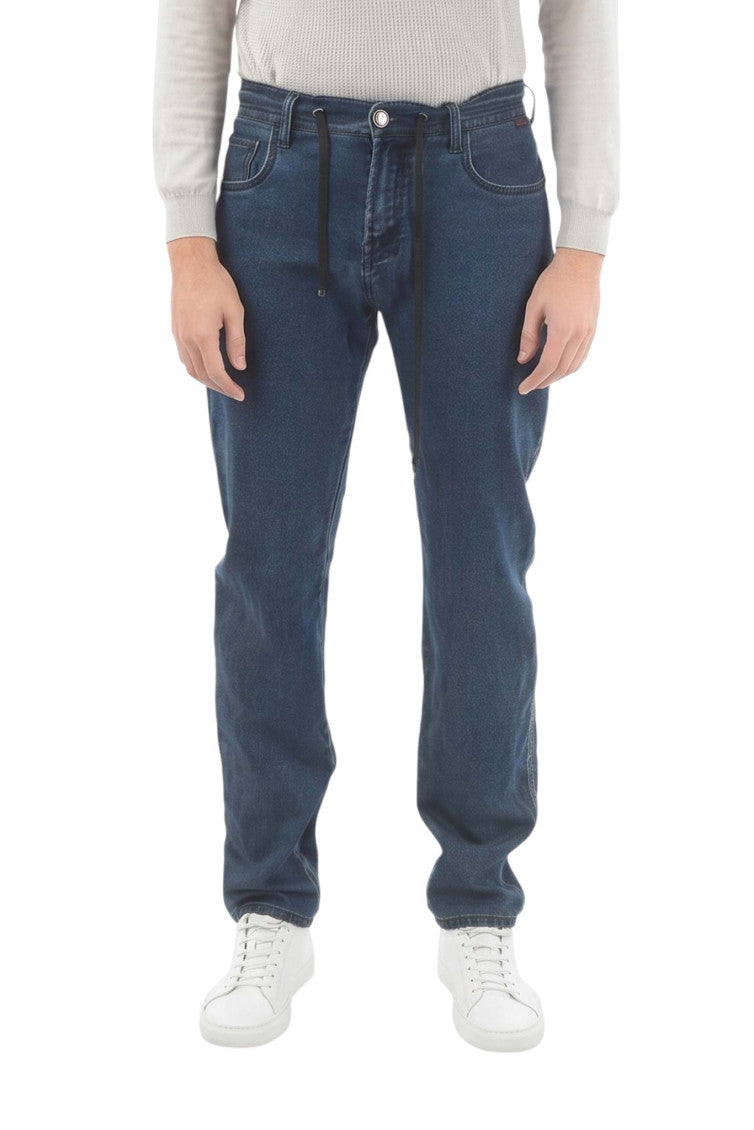 Blue Mid Rise Jeans 1